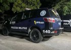 BPRAIO apreende veículo com queixa de roubo e conduz suspeito à delegacia no Centro de Tamboril