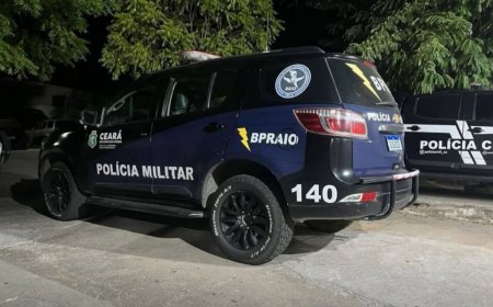 BPRAIO apreende veículo com queixa de roubo e conduz suspeito à delegacia no Centro de Tamboril