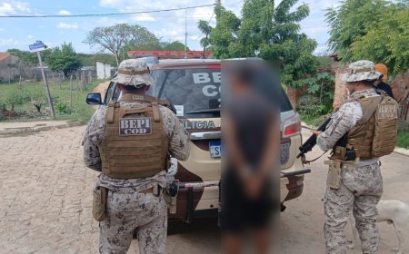 BEPI da PMCE captura suspeito de feminicídio no município de Barro-CE