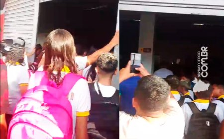 Desorganização e superlotação marcam volta às aulas em Canindé; crianças passam mal