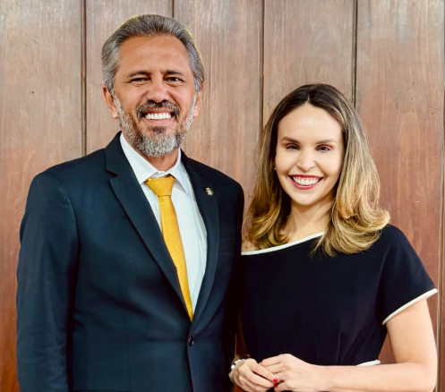 Elmano de Freitas anuncia Gabriella Aguiar como candidata a vice-governadora na chapa de reeleição
