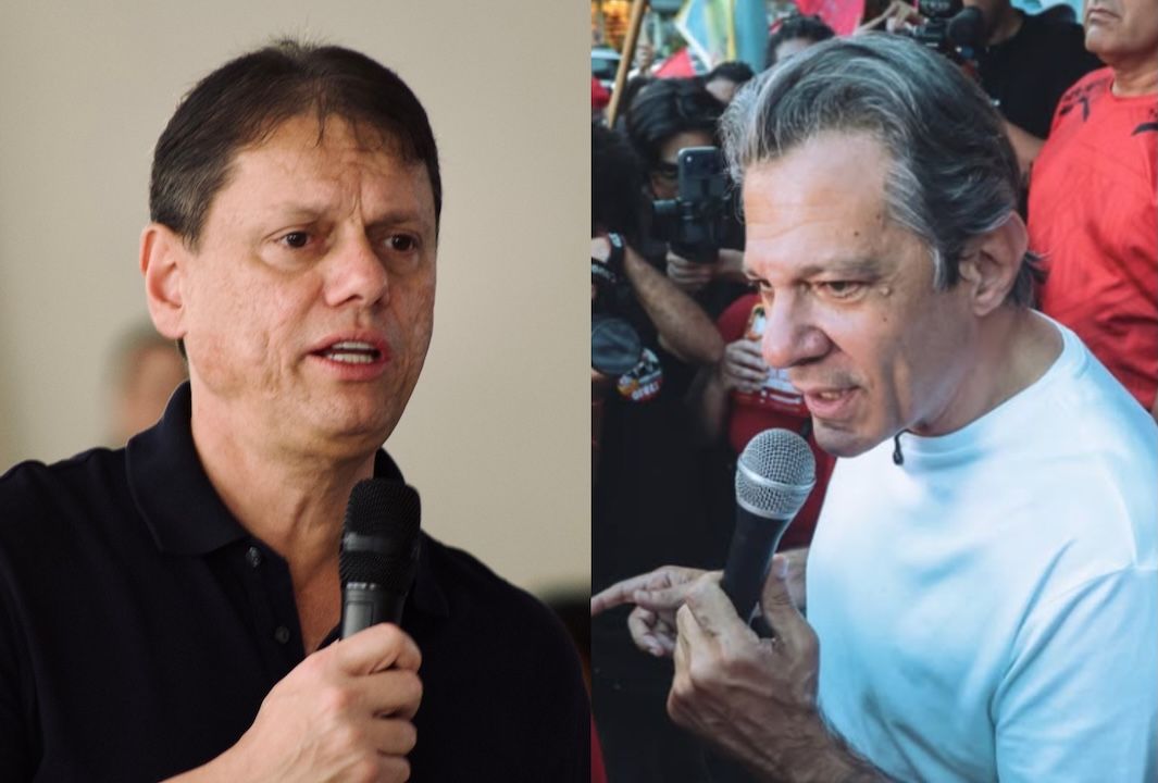 São Paulo: Tarcísio tem 45% e amplia vantagem sobre Haddad, que soma 27%, aponta Datafolha