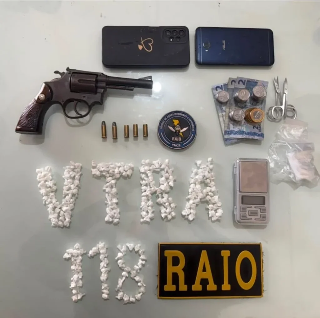 Suspeito de tráfico de drogas é baleado em troca de tiros com a PM em Deputado Irapuan Pinheiro