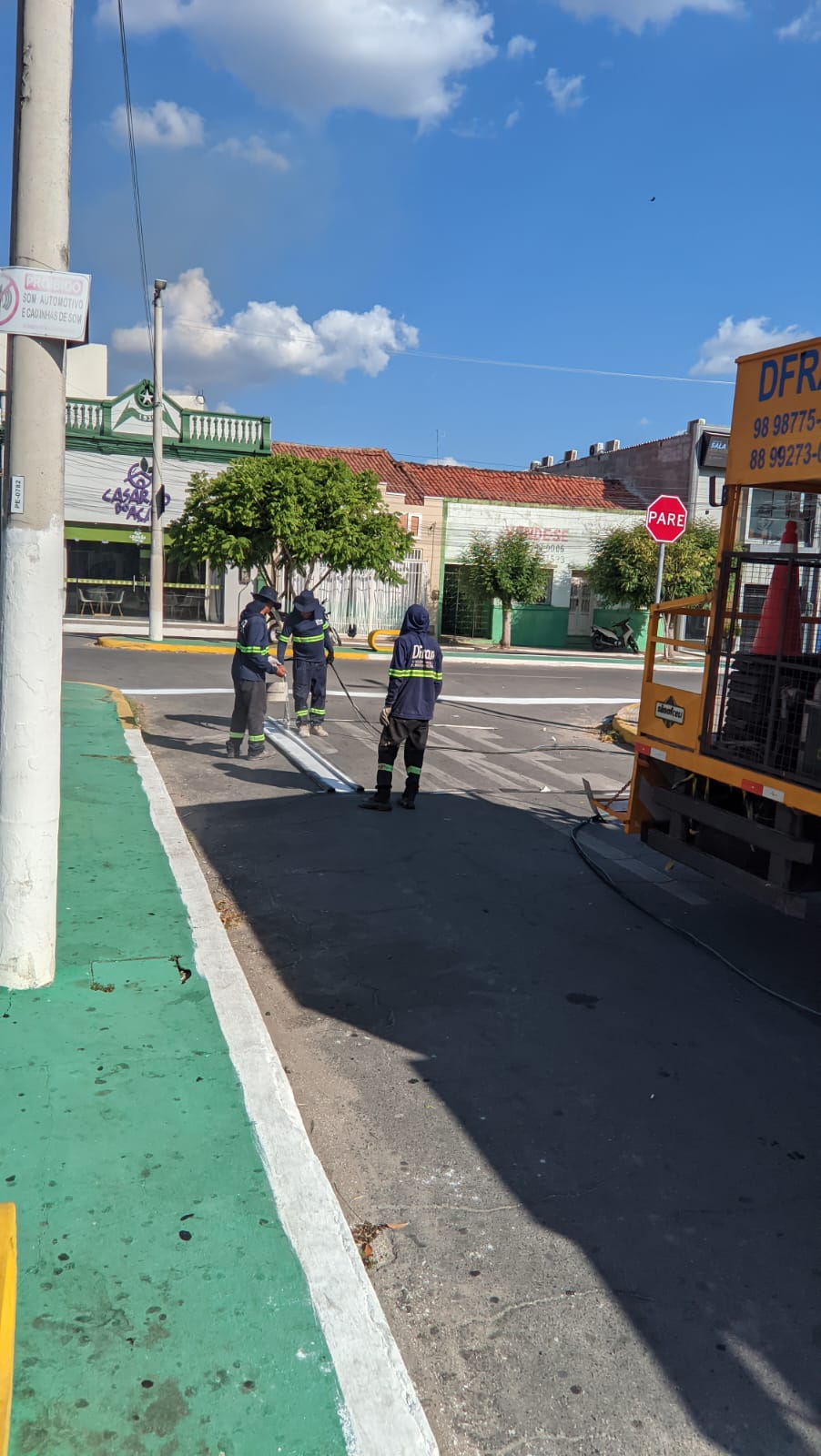 Massapê revitaliza sinalização viária para reforçar segurança de motoristas e pedestres