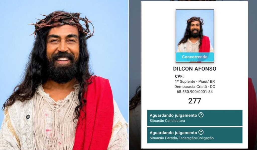 Eleições 2026: TRE manda candidato substituir foto em que aparece caracterizado de Jesus Cristo