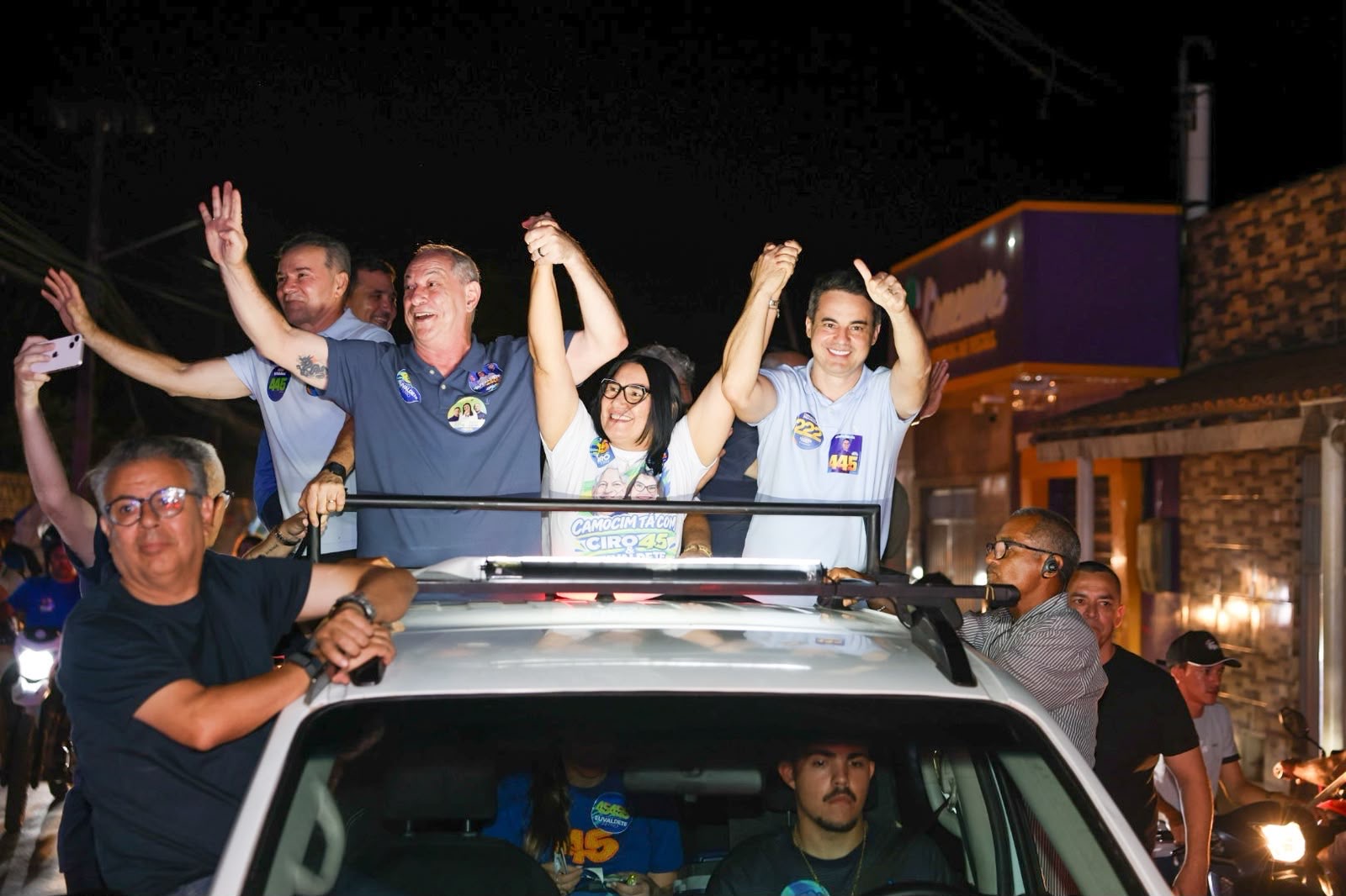 Em Camocim, Ciro se queixa de perseguição, volta a prometer mudanças nas áreas da segurança e da saude