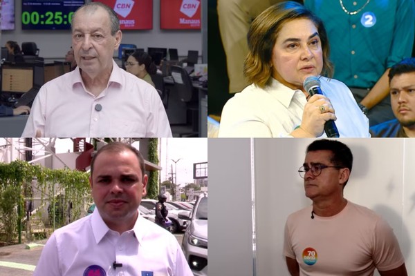 Governo do Amazonas: Quaest aponta Omar Aziz com 29% das intenções de votos; Maria do Carmo tem 19%, e Roberto Cidade, 18%