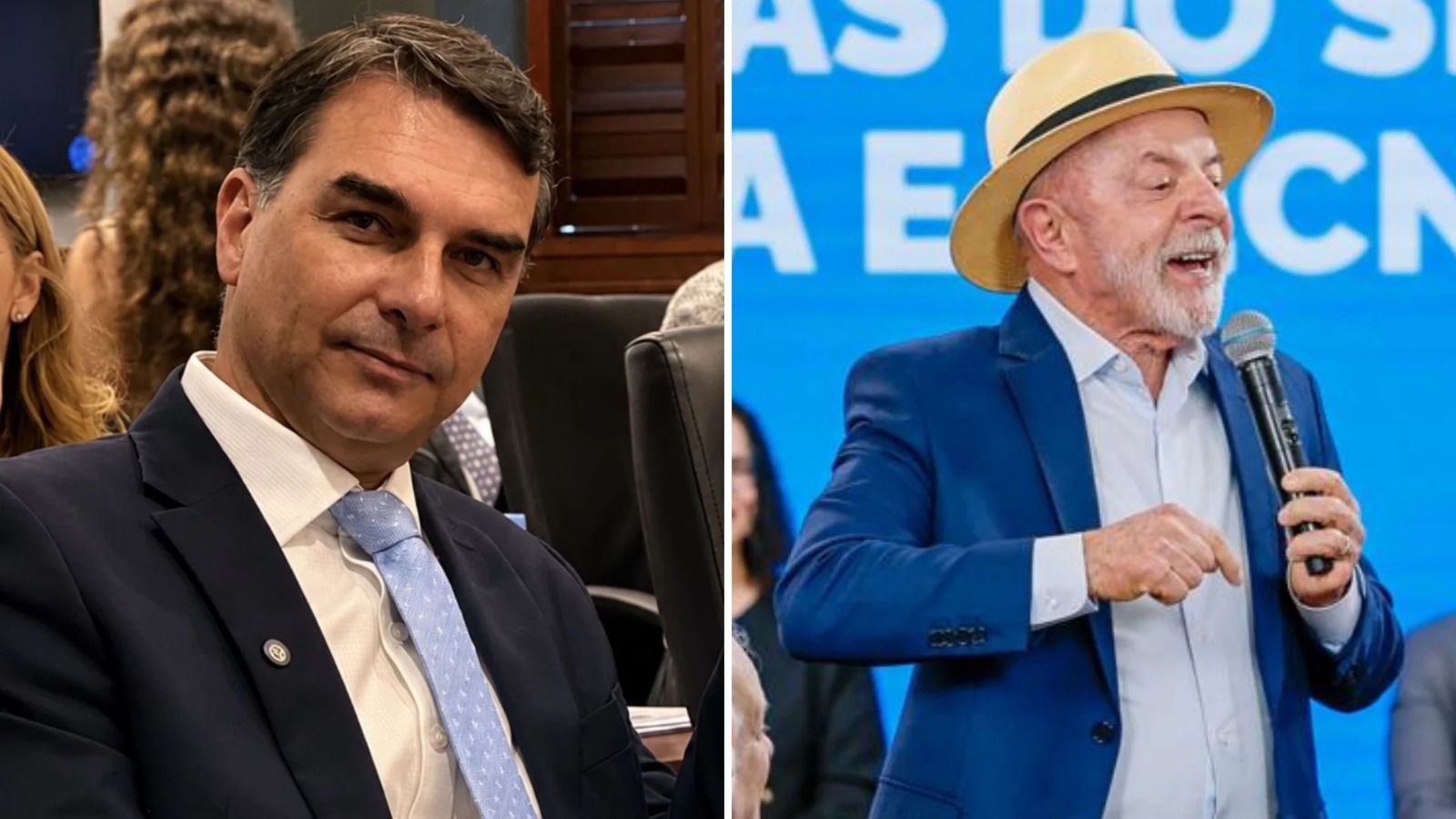 Cenário de 2º turno: Lula aparece com 50,86% e Flávio Bolsonaro, com 49,14%, aponta Vox Brasil